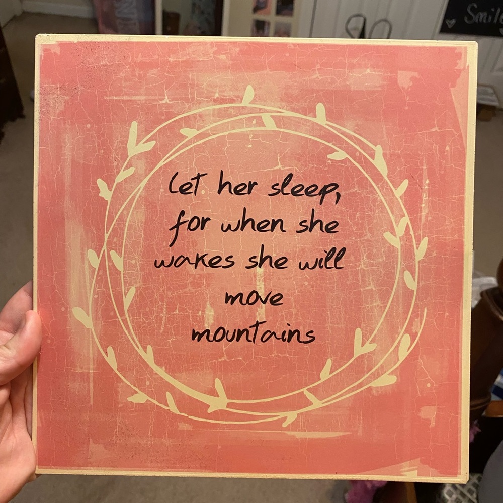 Room decor sign
